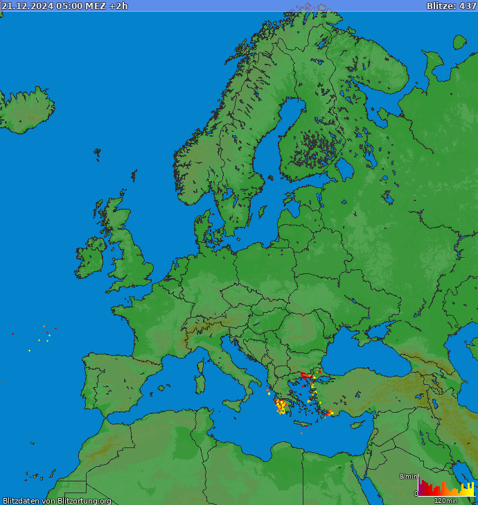 Blitzkarte Europa 21.12.2024 (Animation)