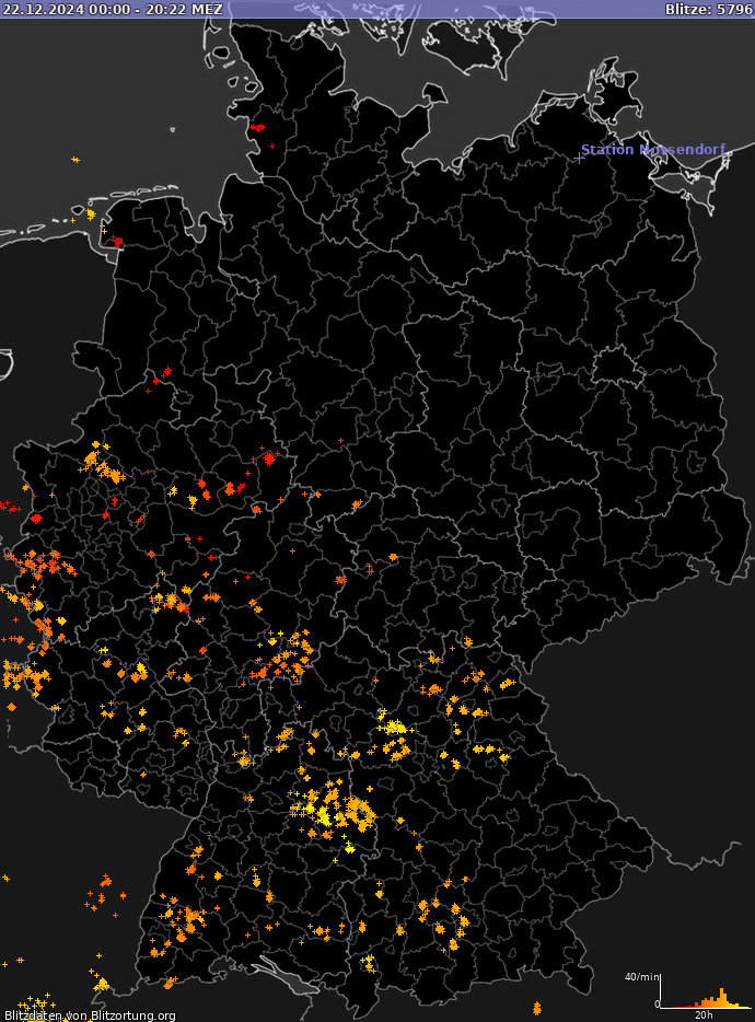 Blitzkarte Deutschland 22.12.2024