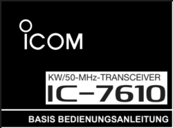 Icom Basis Bedienungsanleitung 1